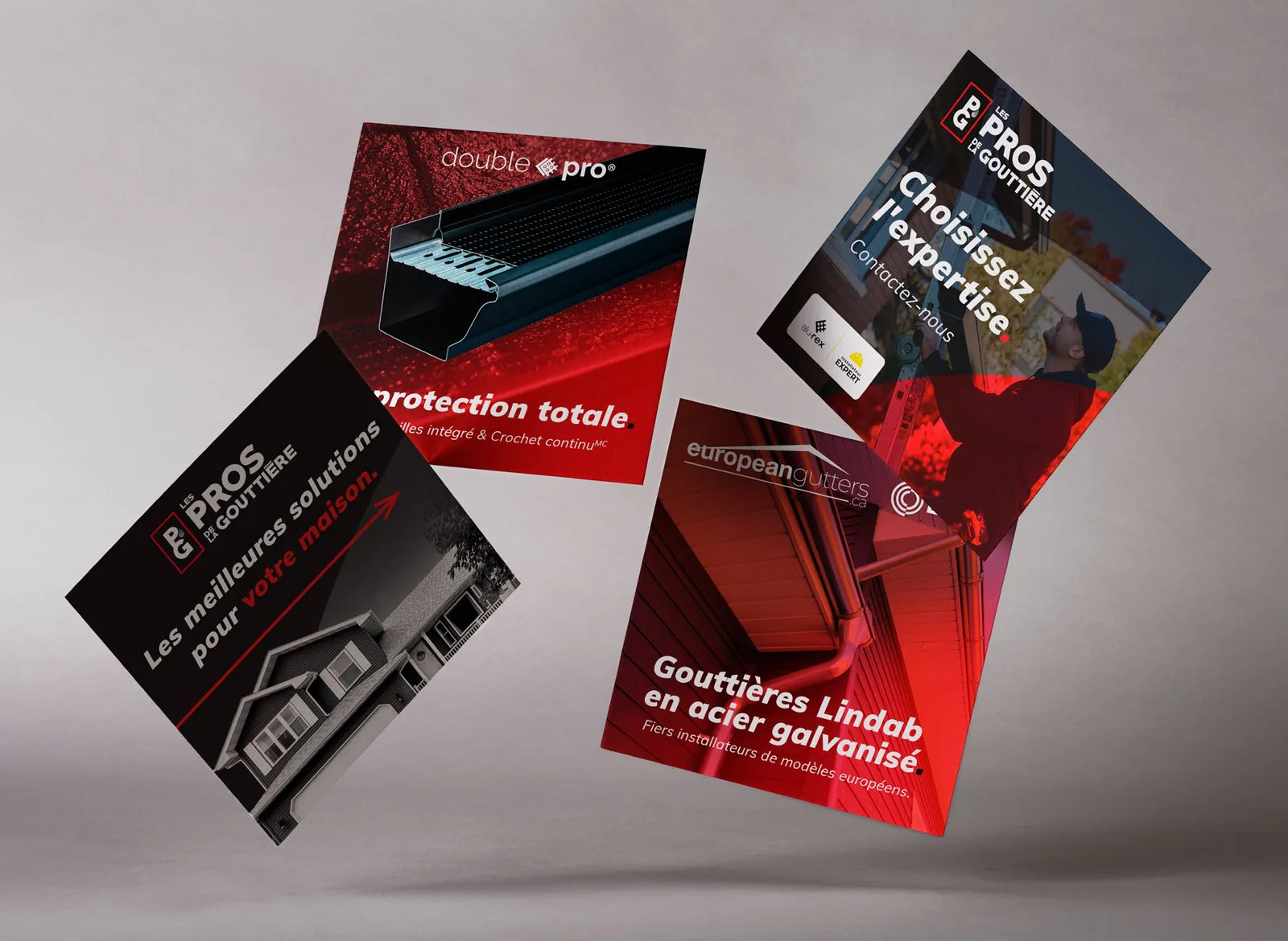Branded social media posts for an installer